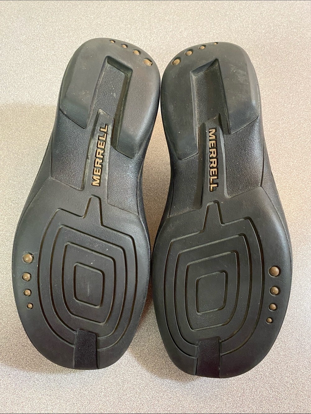 Merrell Women's Cognac Leather Slip-On Clog Mules - Picture 8 of 10